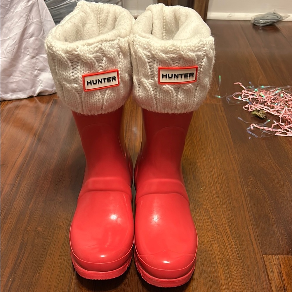 Hunter Pink Rain Boots